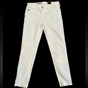 ADRIANO GOLDSCHMIED The Stilt Crop/Cigarette crop White Pants Size 24